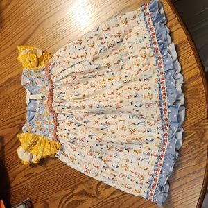 New Matilda Jane Girls Heart to Heart Alphabet Flutter Top Size 6